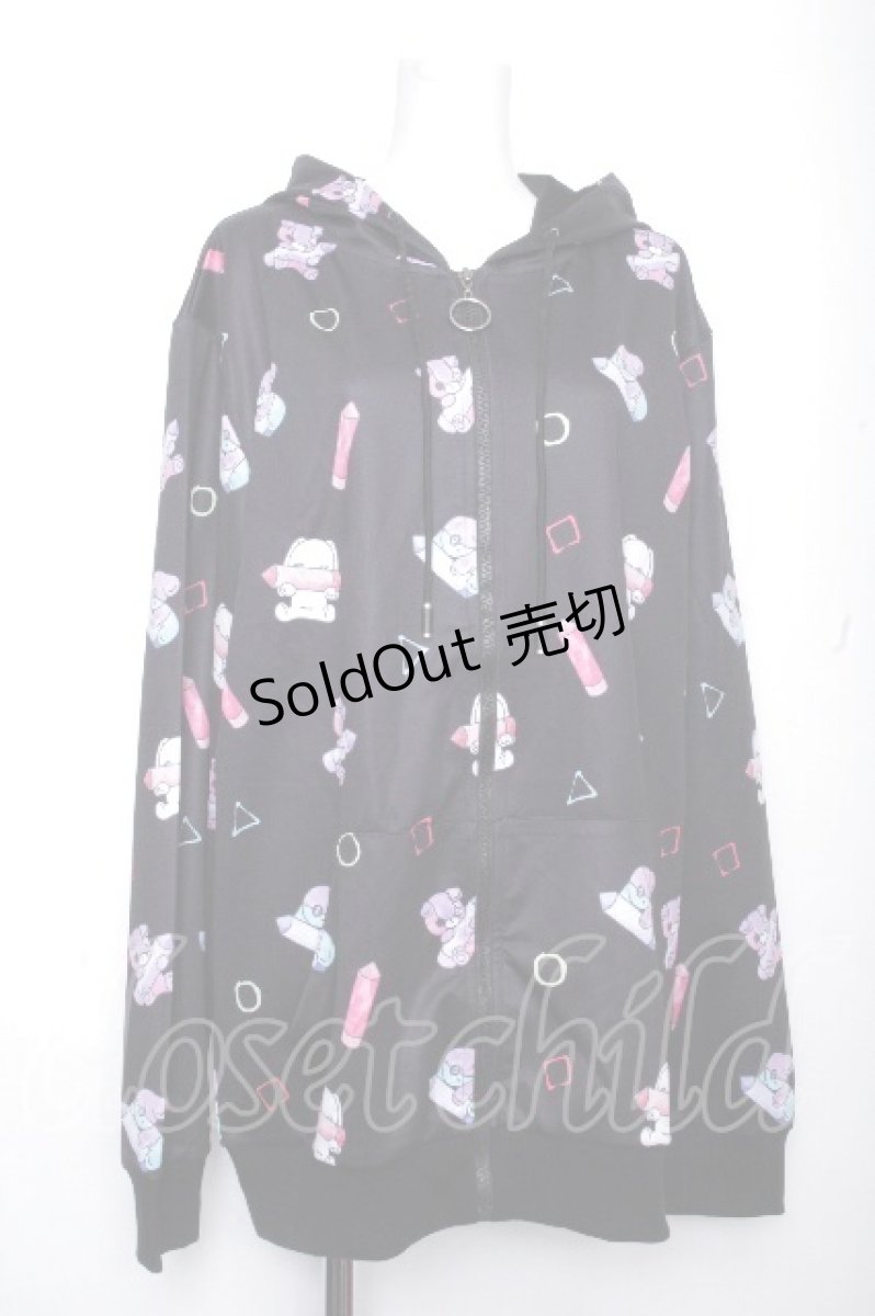 画像1: NieR Clothing / 転写ジップパーカー   S-26-10-19-036-PU-BL-HR-ZS (1)