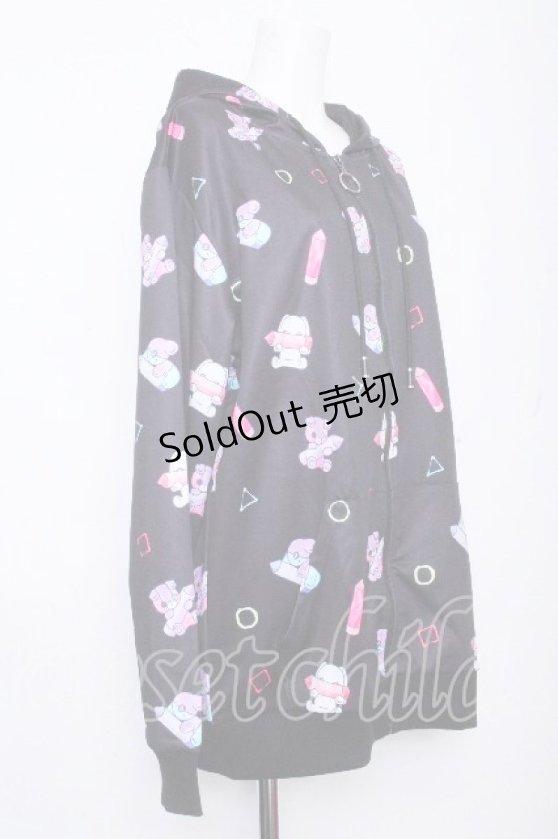 画像2: NieR Clothing / 転写ジップパーカー   S-26-10-19-036-PU-BL-HR-ZS (2)