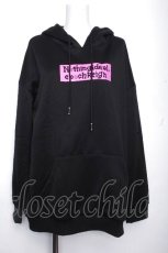 画像1: NieR Clothing / プリントフードプルオーバー  黒 S-26-10-19-037-PU-TO-HR-ZS (1)