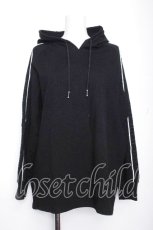 画像1: NieR Clothing / プリントフード付きプルオーバー  黒 S-26-10-19-038-PU-TO-HR-ZS (1)