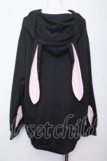 画像3: NieR Clothing / うさみみプルオーバー  黒ｘピンク S-26-10-19-041-PU-TO-HR-ZS (3)