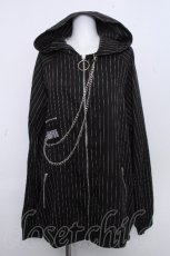 画像1: NieR Clothing / 高品質3ZIP POCKET STRIPE OUTER F 黒 S-26-10-19-1043-PU-TO-TE-ZS (1)