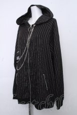 画像3: NieR Clothing / 高品質3ZIP POCKET STRIPE OUTER F 黒 S-26-10-19-1043-PU-TO-TE-ZS (3)