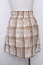 画像2: axes femme POETIQUE / Wリボン起毛チェックミニスカート  ベージュ S-26-10-19-1054-AX-SK-HR-ZS (2)