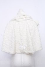 画像2: BABY,THE STARS SHINE BRIGHT / うさぎちゃんファーケープ  白 S-26-10-19-1006-BA-JA-HR-ZS (2)