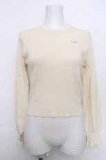 画像1: evelyn / 犬刺繍ニットプルオーバー  キナリ S-26-10-19-1011-LO-TO-HR-ZS (1)