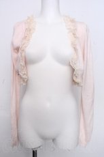 画像1: Deary / ニットボレロ  ピンク S-26-10-19-1014-LO-TO-AS-ZS (1)