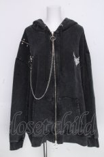 画像1: Amilige / クロスプリントZIPパーカー  グレー S-26-10-20-031-PU-JA-HR-ZS (1)
