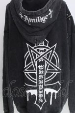 画像5: Amilige / クロスプリントZIPパーカー  グレー S-26-10-20-031-PU-JA-HR-ZS (5)