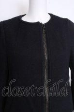 画像3: HYSTERIC GLAMOUR / ノーカラーウールコート  紺 S-26-10-20-043-PU-JA-HR-ZS (3)
