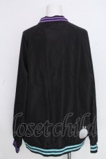 画像2: NieR Clothing / 刺繍ブルゾン  黒 S-26-10-20-045-PU-JA-HR-ZS (2)