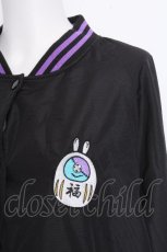 画像3: NieR Clothing / 刺繍ブルゾン  黒 S-26-10-20-045-PU-JA-HR-ZS (3)