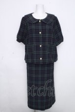 画像1: yukiemon / チェックセットアップ  グリーン S-26-10-20-050-LO-OP-AS-ZS (1)
