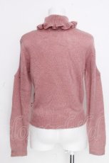 画像2: Ank Rouge / 肩開きレースアップニット  ピンク S-26-10-20-012-CA-TO-HR-ZS (2)