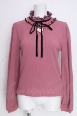 画像1: MA*RS / ハート開きリブニット  ピンク S-26-10-20-013-GO-TO-TE-ZS (1)