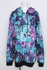 画像1: NieR Clothing / ダメージ加工トレーナー  黒ｘ紫 S-26-10-20-017-PU-TO-HR-ZS (1)