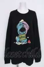 画像1: NieR Clothing / 転写裏起毛プルオーバー  青 S-26-10-20-020-PU-TO-HR-ZS (1)