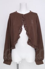 画像1: m petit by misako / AOKバラボタンボレロ 3L ブラウン S-26-10-20-029-LO-TO-HR-ZS (1)