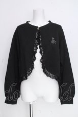 画像1: m petit by misako / AOKバラボタンボレロ 3L 黒 S-26-10-20-030-LO-TO-HR-ZS (1)