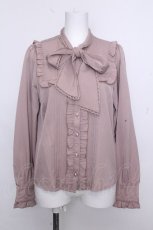 画像1: Amavel / Classical Dollボウタイリボンブラウス  モカ S-26-10-22-029-CA-BL-HR-ZS (1)