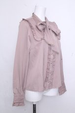 画像3: Amavel / Classical Dollボウタイリボンブラウス  モカ S-26-10-22-029-CA-BL-HR-ZS (3)