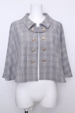 画像1: axes femme / ナポレオンケープジャケット  グレー S-26-10-22-033-AX-JA-HR-ZS (1)