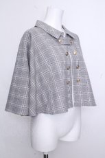 画像3: axes femme / ナポレオンケープジャケット  グレー S-26-10-22-033-AX-JA-HR-ZS (3)
