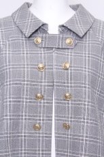 画像4: axes femme / ナポレオンケープジャケット  グレー S-26-10-22-033-AX-JA-HR-ZS (4)