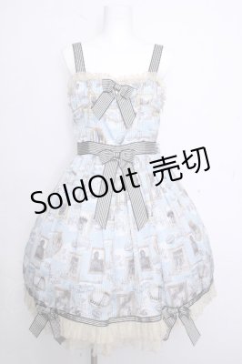 Preview of Roman Sweet Secret柄Audreyジャンパースカート  サックス