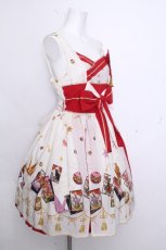 画像3: metamorphose / こい恋花かるたタックジャンパースカート  オフ S-26-10-22-041-ME-OP-AS-ZS (3)
