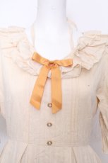 画像4: Amavel / Frilly Ribbonコットンワンピース  ベージュ S-26-10-22-042-CA-OP-HR-ZS (4)