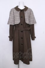 画像1: an another angelus / チェックケープ付き3WAYコート  カーキ S-26-10-22-049-CA-CO-HR-ZS (1)