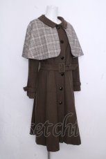 画像3: an another angelus / チェックケープ付き3WAYコート  カーキ S-26-10-22-049-CA-CO-HR-ZS (3)