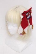 画像1: metamorphose / こい恋花かるたのブローチ  オフｘ赤 S-26-10-22-010-ME-AC-AS-ZS (1)