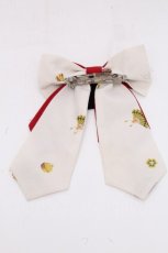 画像3: metamorphose / こい恋花かるたのブローチ  オフｘ赤 S-26-10-22-010-ME-AC-AS-ZS (3)