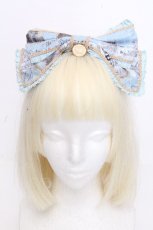 画像2: BABY,THE STARS SHINE BRIGHT / Roman Sweet Secret柄リボンカチューシャ  サックス S-26-10-22-013-BA-AC-AS-ZS (2)