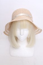 画像2: PINK HOUSE / ロゴリボンストローハット  オフ S-26-10-22-021-LO-AC-AS-ZS (2)