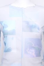 画像4: lilLilly / フォトメッシュプリントトップス  サックス S-26-10-22-025-LO-TO-AS-ZS (4)