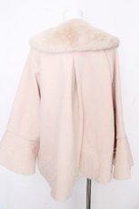 画像2: axes femme / ウールライクフレア袖コート  ベージュ S-26-10-24-033-AX-JA-HR-ZS (2)