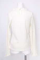 画像2: axes femme / フリルテレコトップス  オフ S-26-10-24-004-AX-TO-AS-ZS (2)