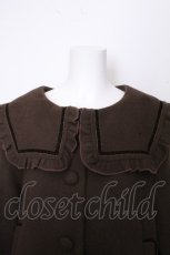 画像4: m petit by misako / セーラー襟ショートコート 4L ブラウン S-26-10-24-035-LO-CO-AS-ZS (4)