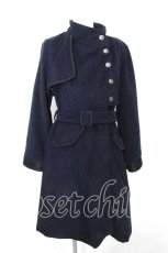 画像1: axes femme / ミリタリー風連釦コート  紺 S-26-10-24-038-AX-CO-HR-ZS (1)