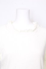 画像4: axes femme / フリルテレコトップス  オフ S-26-10-24-004-AX-TO-AS-ZS (4)