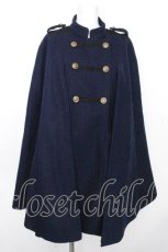 画像1: axes femme / ナポレオンマント風コート  紺 S-26-10-24-039-AX-CO-HR-ZS (1)