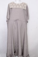 画像1: m petit by misako / AOKレースセーラーワンピース 4L ベージュ S-26-10-24-046-LO-OP-AS-ZS (1)