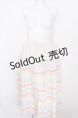 Preview of ミックスフリル使いローンスカート  マルチ
