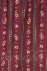 画像5: Fi.n.t / 縦花柄ギャザースカート  ワイン S-26-10-24-057-CA-SK-HR-ZS (5)