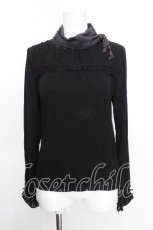 画像1: axes femme / プリーツヨークインナーカットソー  黒 S-26-10-24-014-AX-TO-AS-ZS (1)