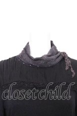 画像4: axes femme / プリーツヨークインナーカットソー  黒 S-26-10-24-014-AX-TO-AS-ZS (4)