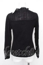 画像2: axes femme / 袖モチーフレースプルオーバー  黒 S-26-10-24-016-AX-TO-AS-ZS (2)